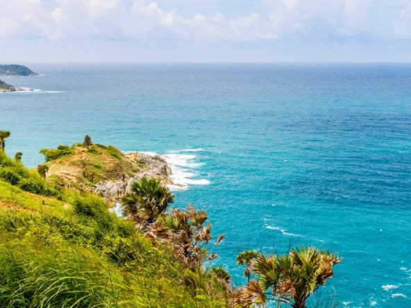 Phromthep Cape, Fantastic sea andaman in Phuket island, Thailand.